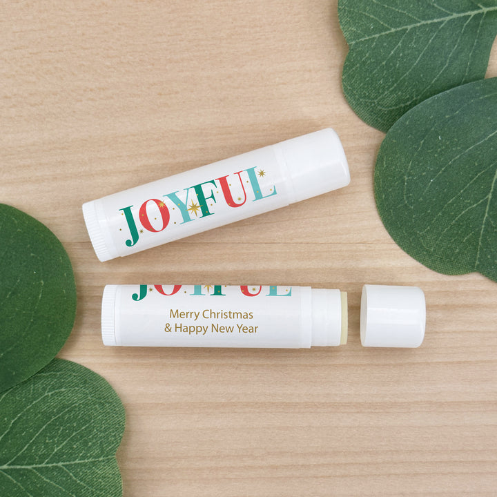 Christmas Stocking Stuffers, Personalized Lip Balm Gift, Lip Balm Party Favor, Christmas Sparkle