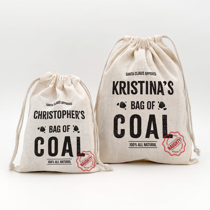 Bag of Coal Drawstring Bags