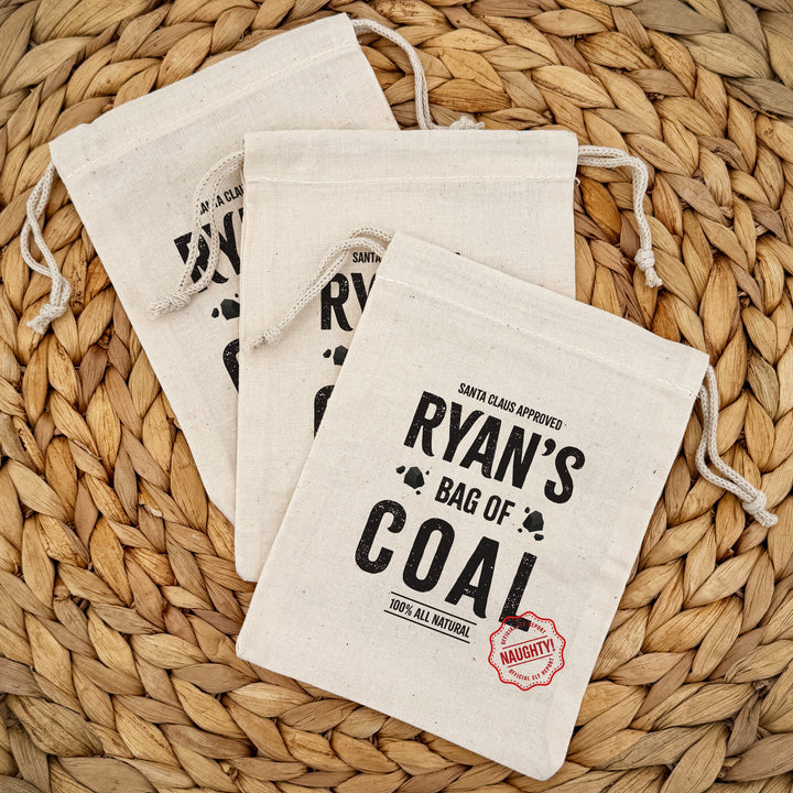 Bag of Coal Drawstring Bags