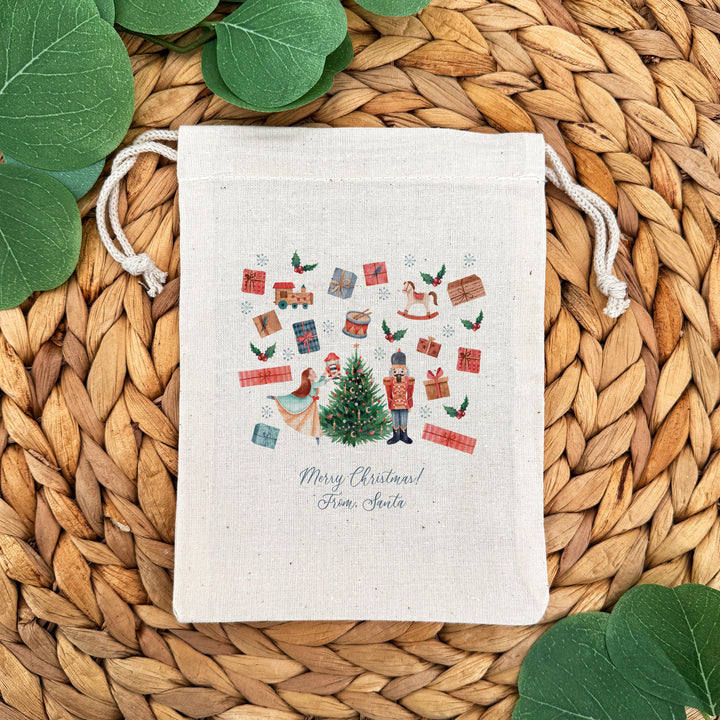 Nutcracker Pattern Drawstring Bags