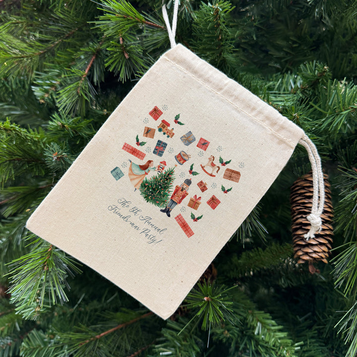 Nutcracker Pattern Drawstring Bags