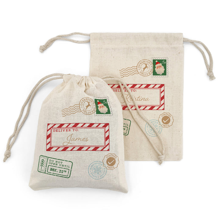 Santa Sack Drawstring Bags