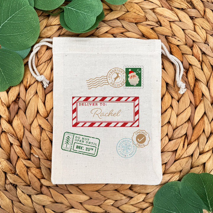 Santa Sack Drawstring Bags