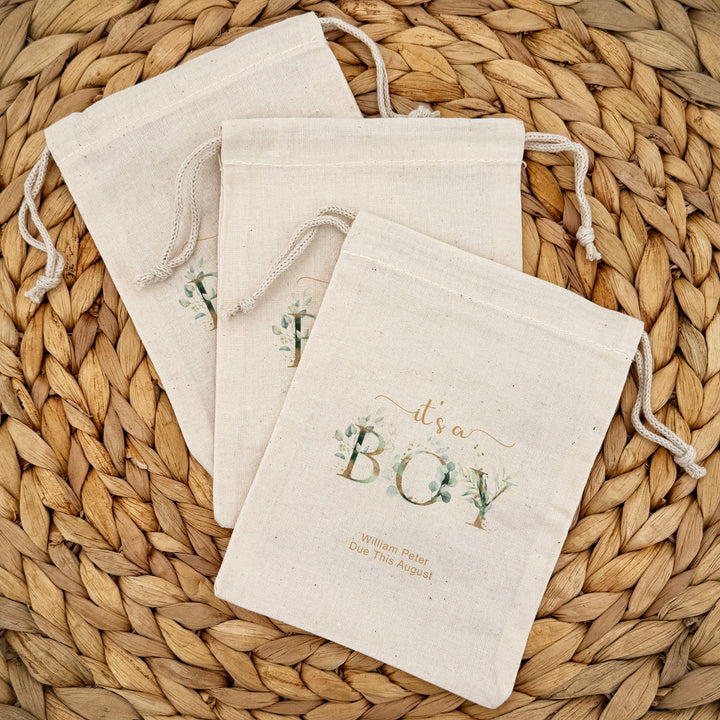 It's a Boy, Baby Shower Drawstring Bags