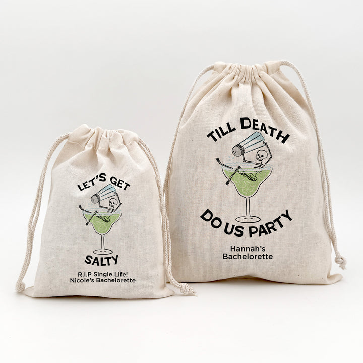 Bachelorette Goody Bags, Hangover Kit, Custom Tote Bag, Girls Trip, Birthday Favors, Wedding Favor, Till Death Do Us Party, But Did You Die, Margarita Skeleton Bags