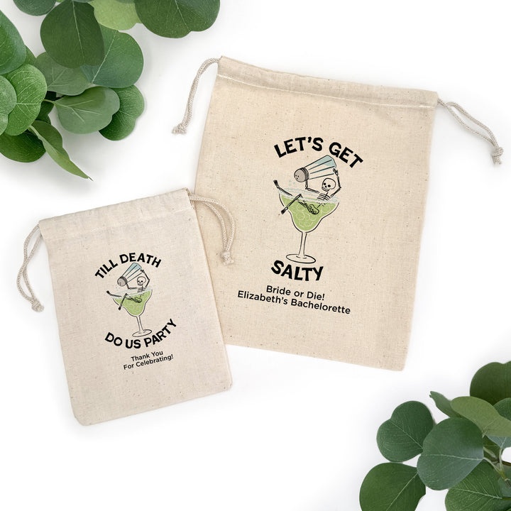 Bachelorette Goody Bags, Hangover Kit, Custom Tote Bag, Girls Trip, Birthday Favors, Wedding Favor, Till Death Do Us Party, But Did You Die, Margarita Skeleton Bags