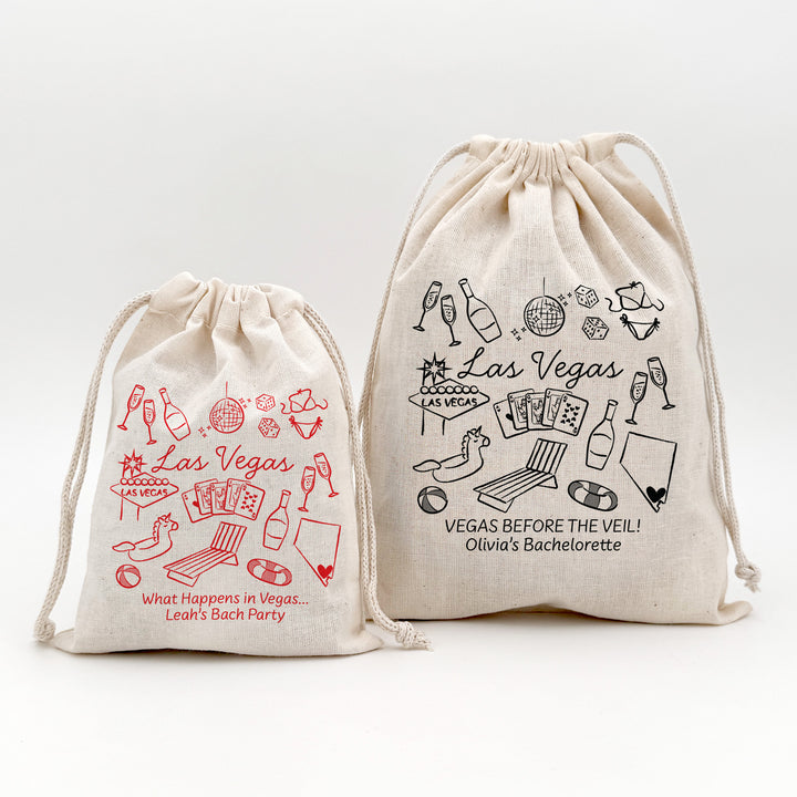 Custom Drawstring Bags, Girls Trip, Las Vegas Bachelorette Bags