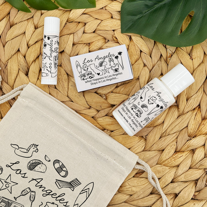 Custom Drawstring Bags, Girls Trip, Los Angeles Bachelorette Bags