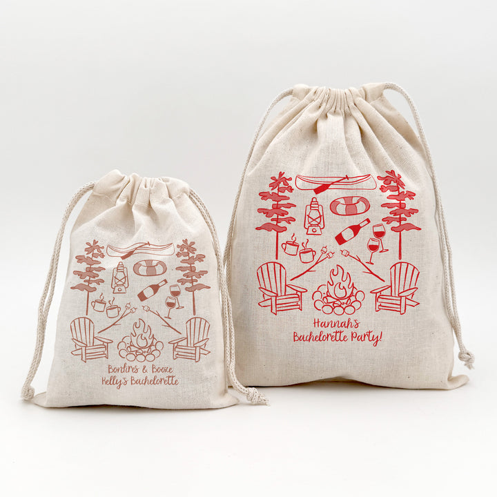 Custom Drawstring Bags, Girls Trip, Lake Bachelorette Bags
