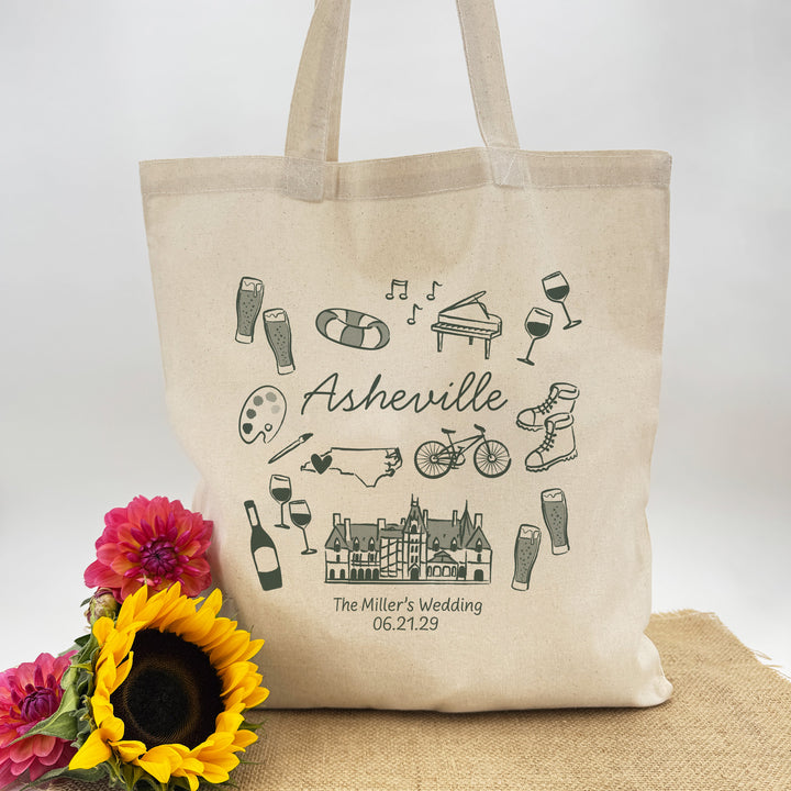 Asheville Bachelorette Tote Bags