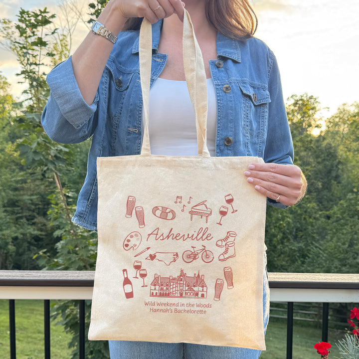 Asheville Bachelorette Tote Bags