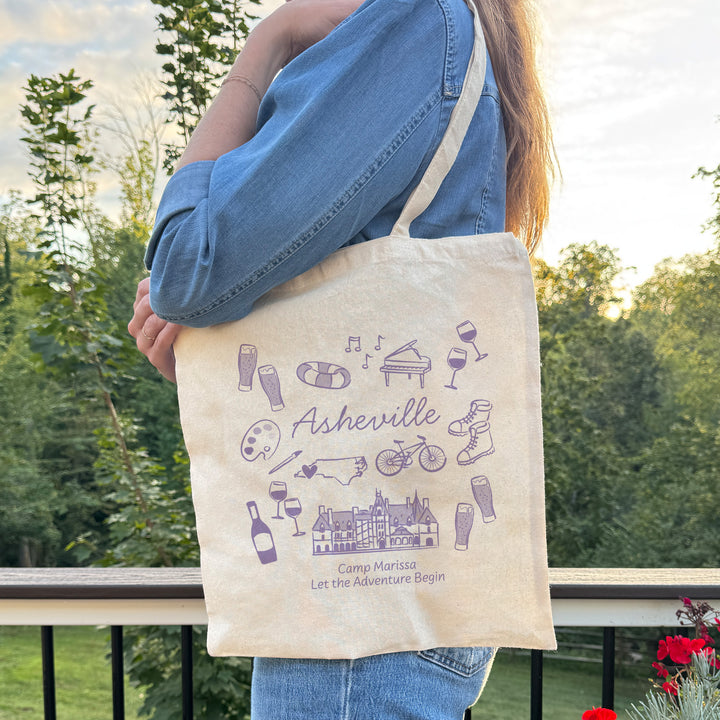 Asheville Bachelorette Tote Bags