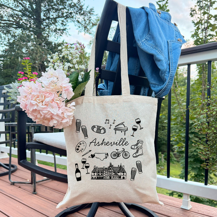 Asheville Bachelorette Tote Bags