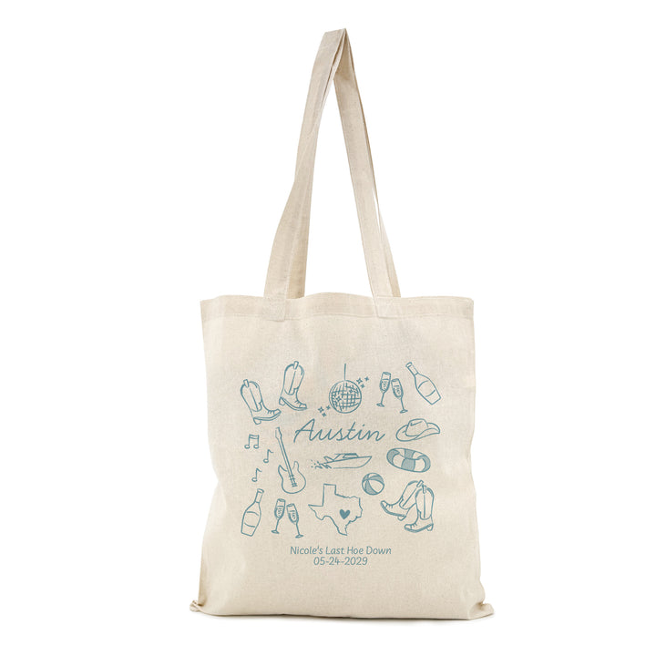 Austin Bachelorette Tote Bags
