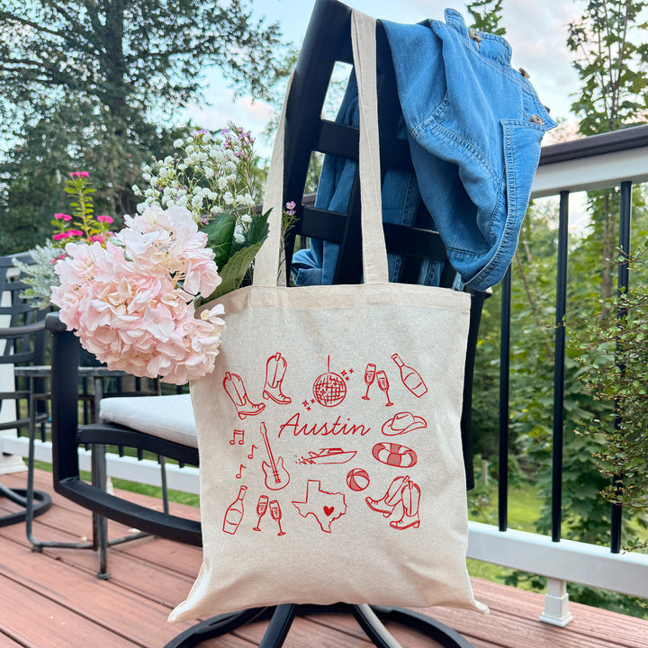 Austin Bachelorette Tote Bags