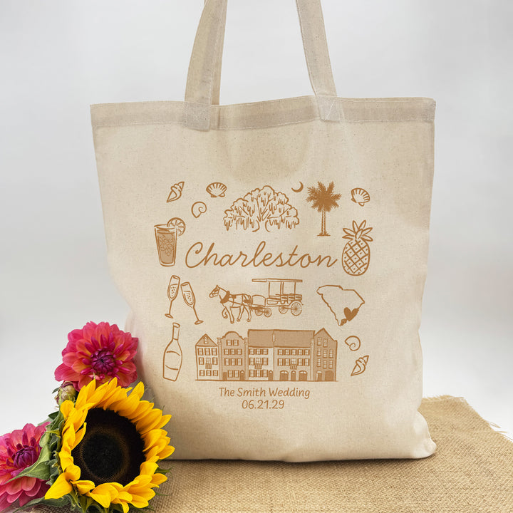 Charleston Bachelorette Tote Bags
