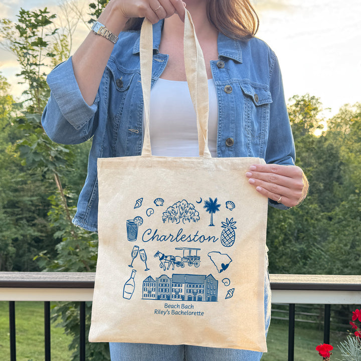Charleston Bachelorette Tote Bags