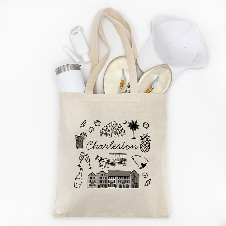 Charleston Bachelorette Tote Bags
