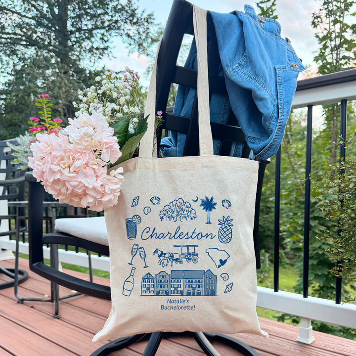 Charleston Bachelorette Tote Bags