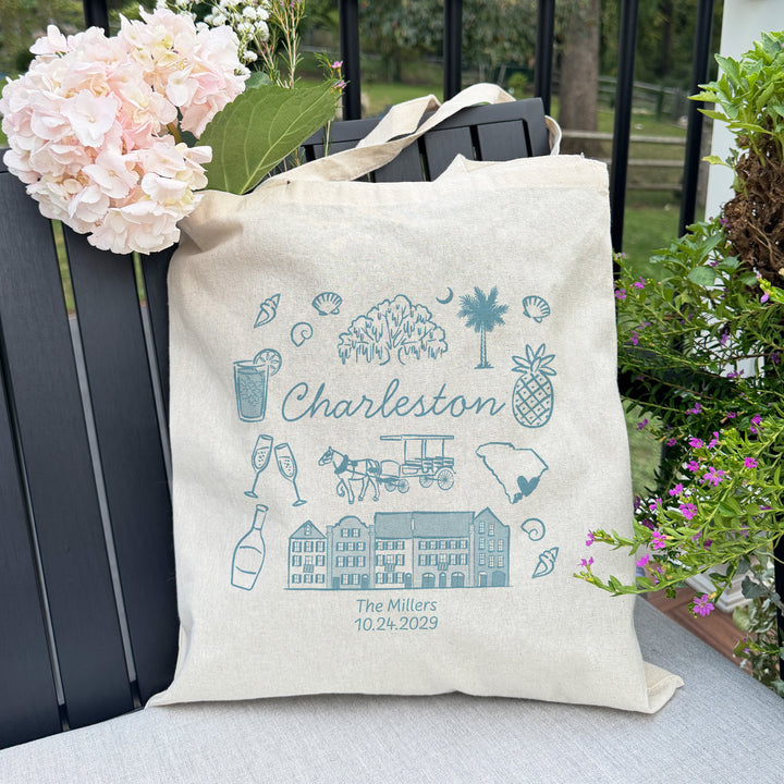 Charleston Bachelorette Tote Bags