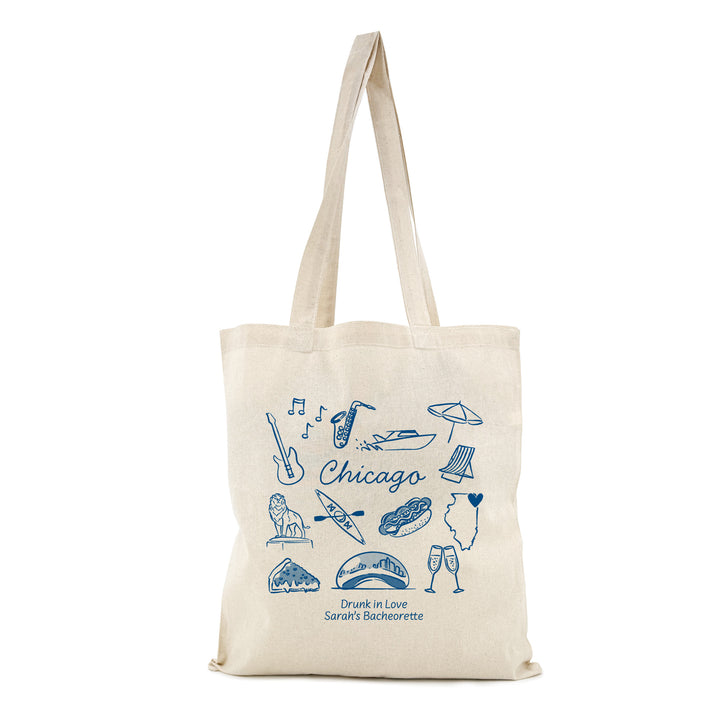 Chicago Bachelorette Tote Bags