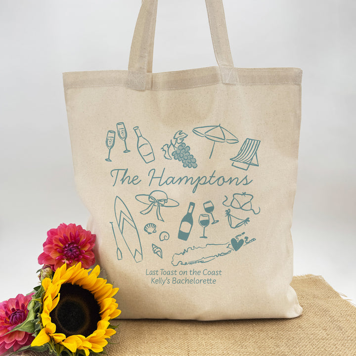The Hamptons Bachelorette Tote Bags