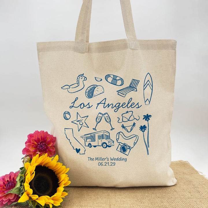 Los Angeles Bachelorette Tote Bags