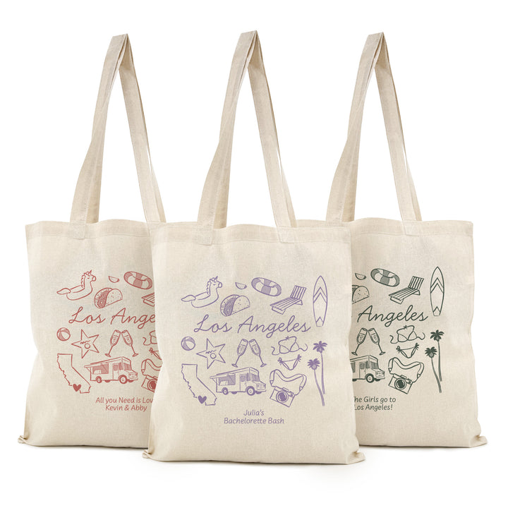 Los Angeles Bachelorette Tote Bags