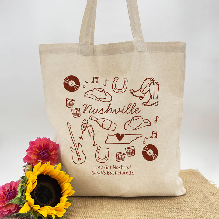 Nashville Bachelorette Tote Bags
