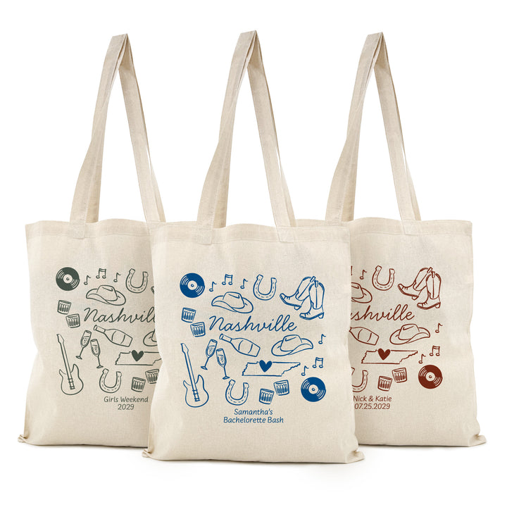 Nashville Bachelorette Tote Bags