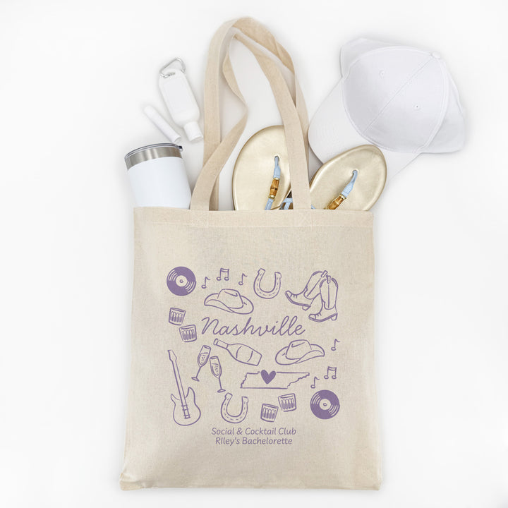 Nashville Bachelorette Tote Bags