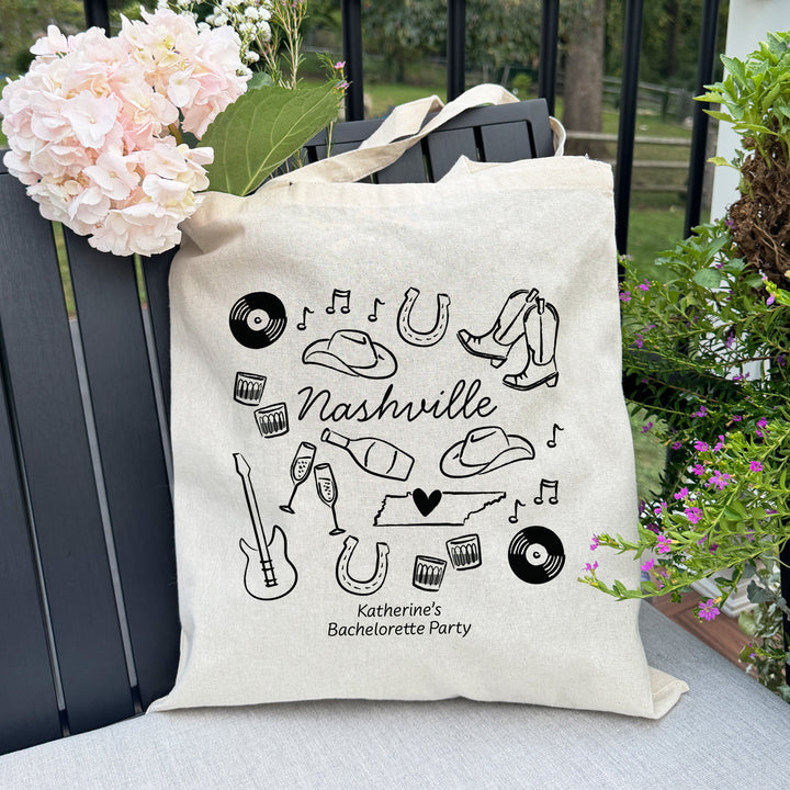 Nashville Bachelorette Tote Bags