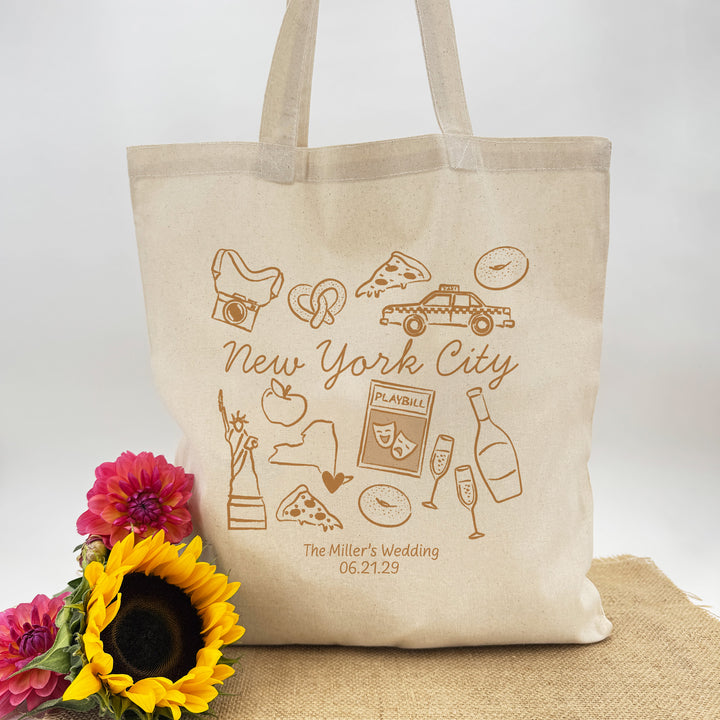 New York Bachelorette Tote Bags