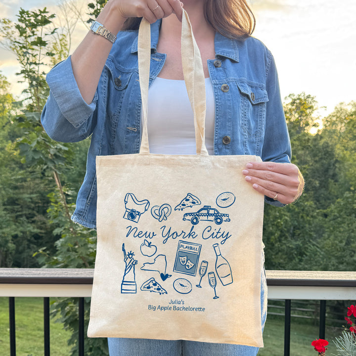 New York Bachelorette Tote Bags