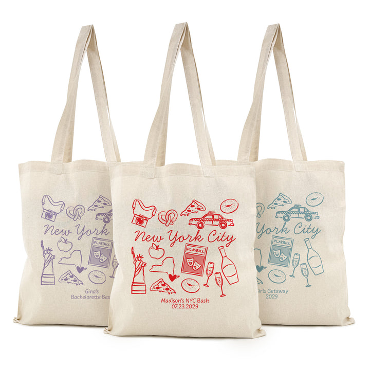 New York Bachelorette Tote Bags