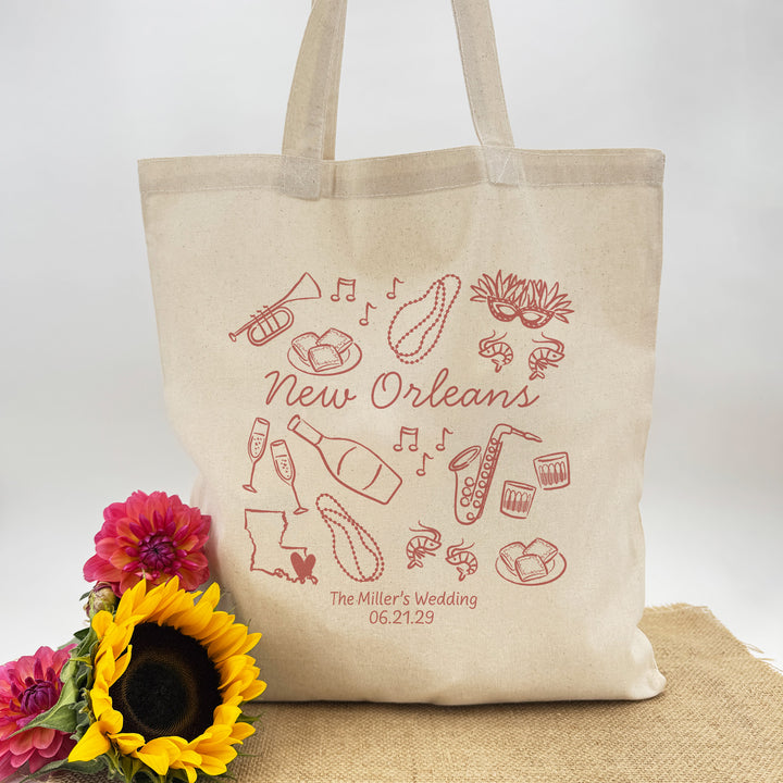 New Orleans Bachelorette Tote Bags
