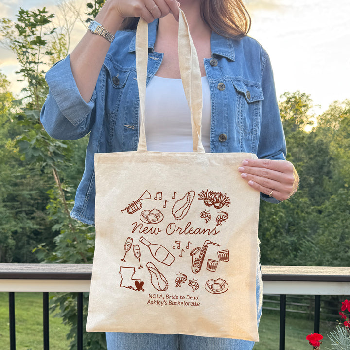 New Orleans Bachelorette Tote Bags