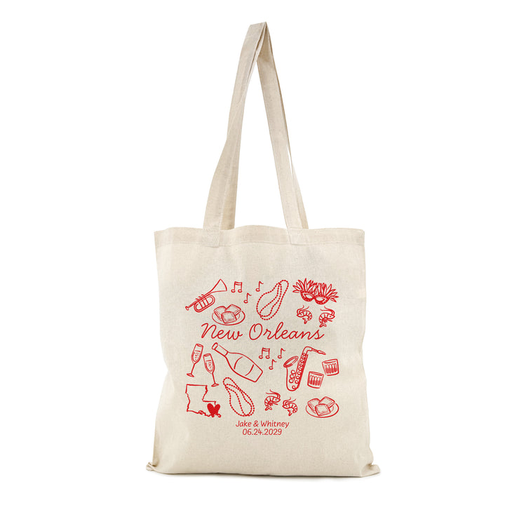 New Orleans Bachelorette Tote Bags