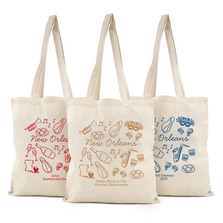 New Orleans Bachelorette Tote Bags