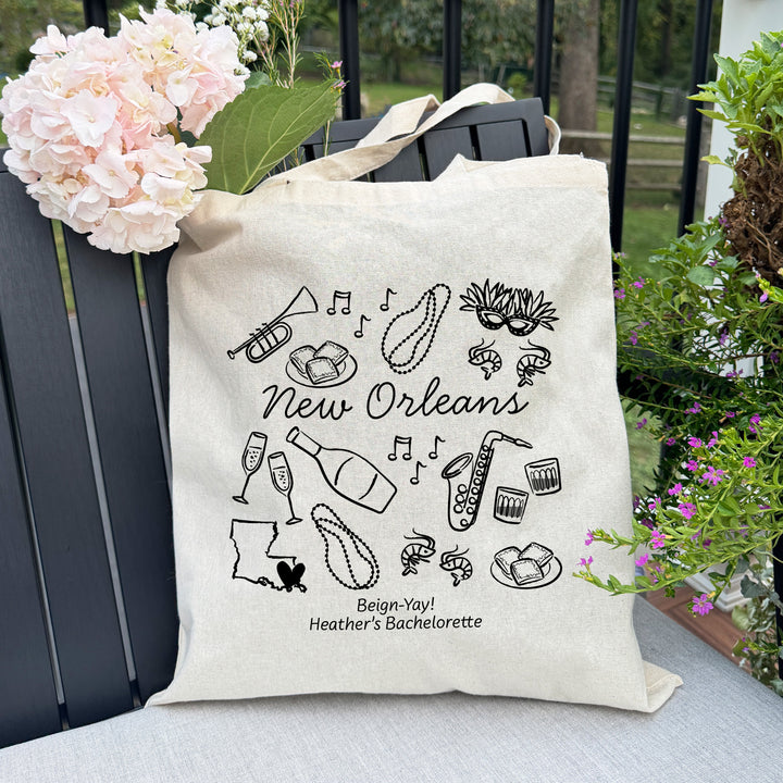 New Orleans Bachelorette Tote Bags