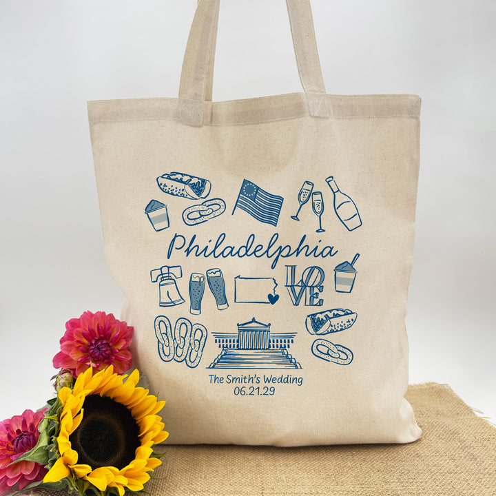 Philadelphia Bachelorette Tote Bags