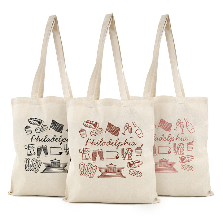 Philadelphia Bachelorette Tote Bags