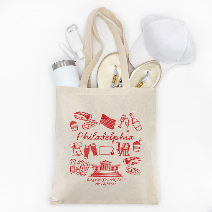 Philadelphia Bachelorette Tote Bags