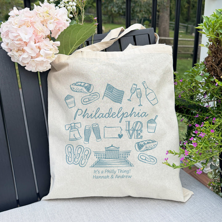 Philadelphia Bachelorette Tote Bags