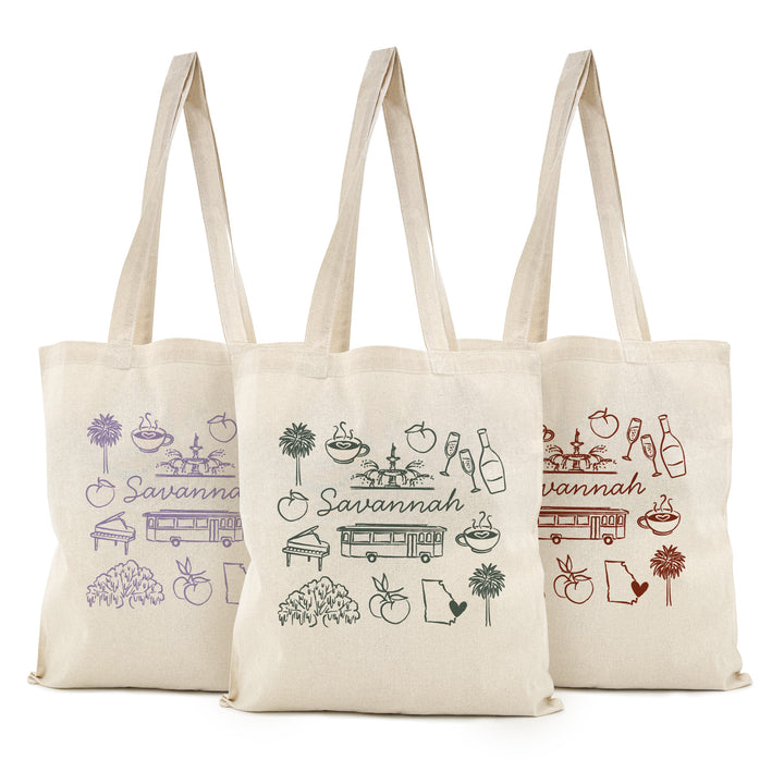 Savannah Bachelorette Tote Bags