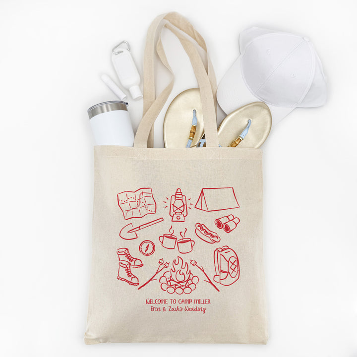 Camp Bachelorette Tote Bags