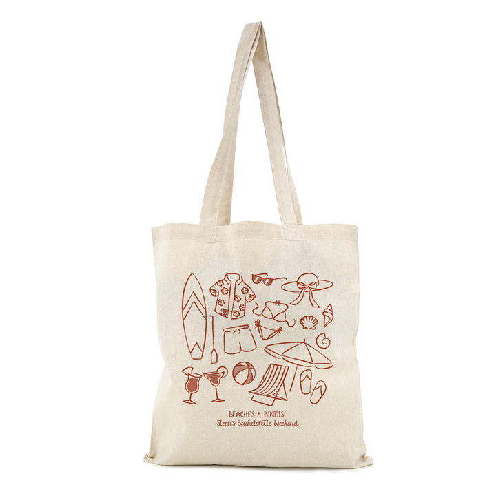 Beach Bachelorette Tote Bags