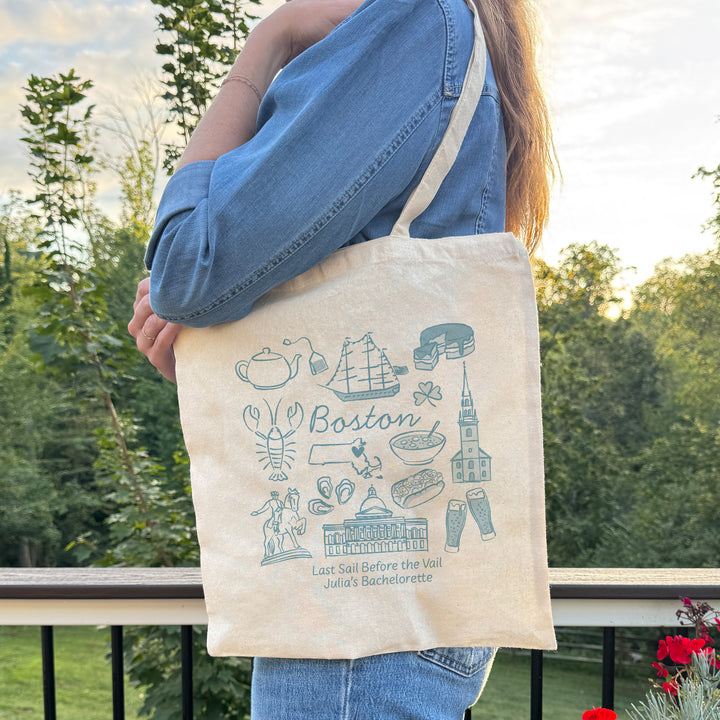 Boston Bachelorette Tote Bags