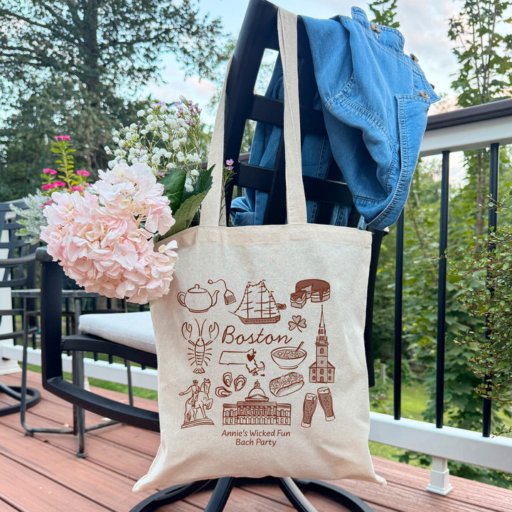 Boston Bachelorette Tote Bags