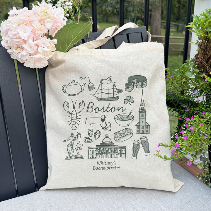 Boston Bachelorette Tote Bags